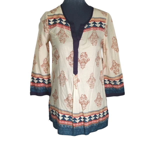 Lucky Brand Tinsley Boho Tunic Top - Picture 1 of 13